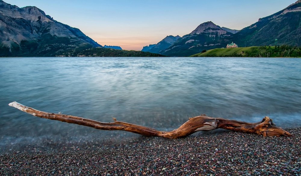 Waterton Lakes National Park hidden gem Alberta mountains and pristine lake 