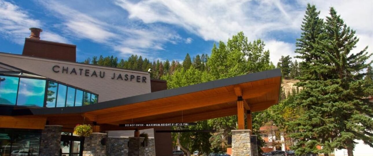 Chateau Jasper hotel exterior in Jasper, Alberta