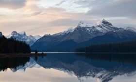 Maligne Lake with Spirit Island on a clear day during a 3-day Jasper itinerary in 2026