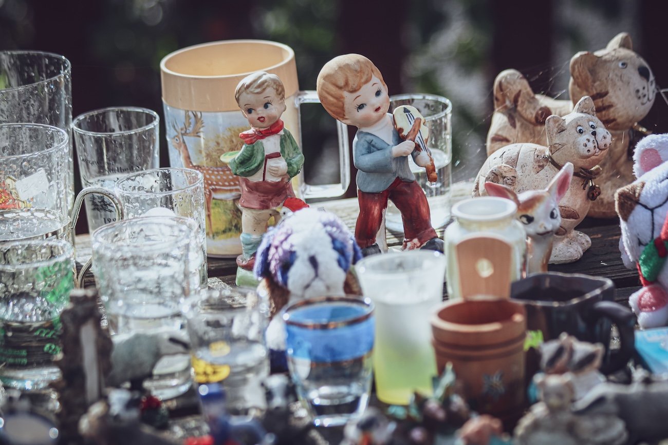 Collectibles and vintage items at Queen Mary’s Market