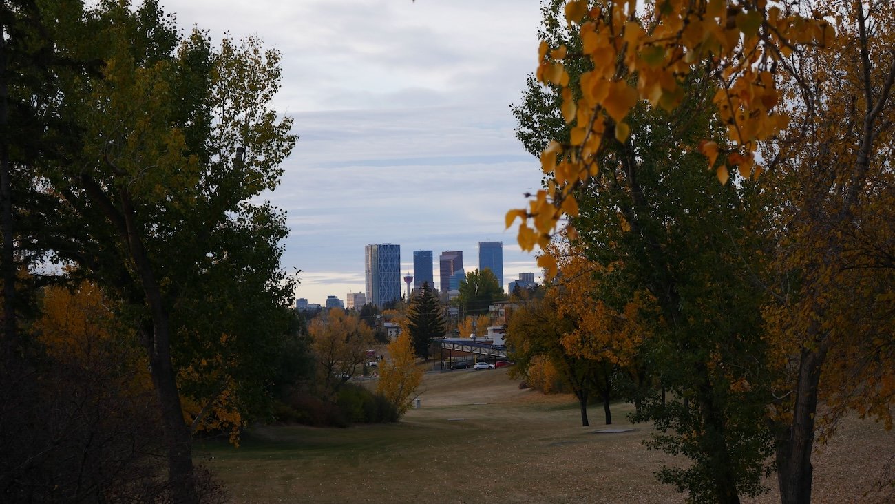Seasons of Bowness Park patio overlooking the lagoon and Bow River in Calgary