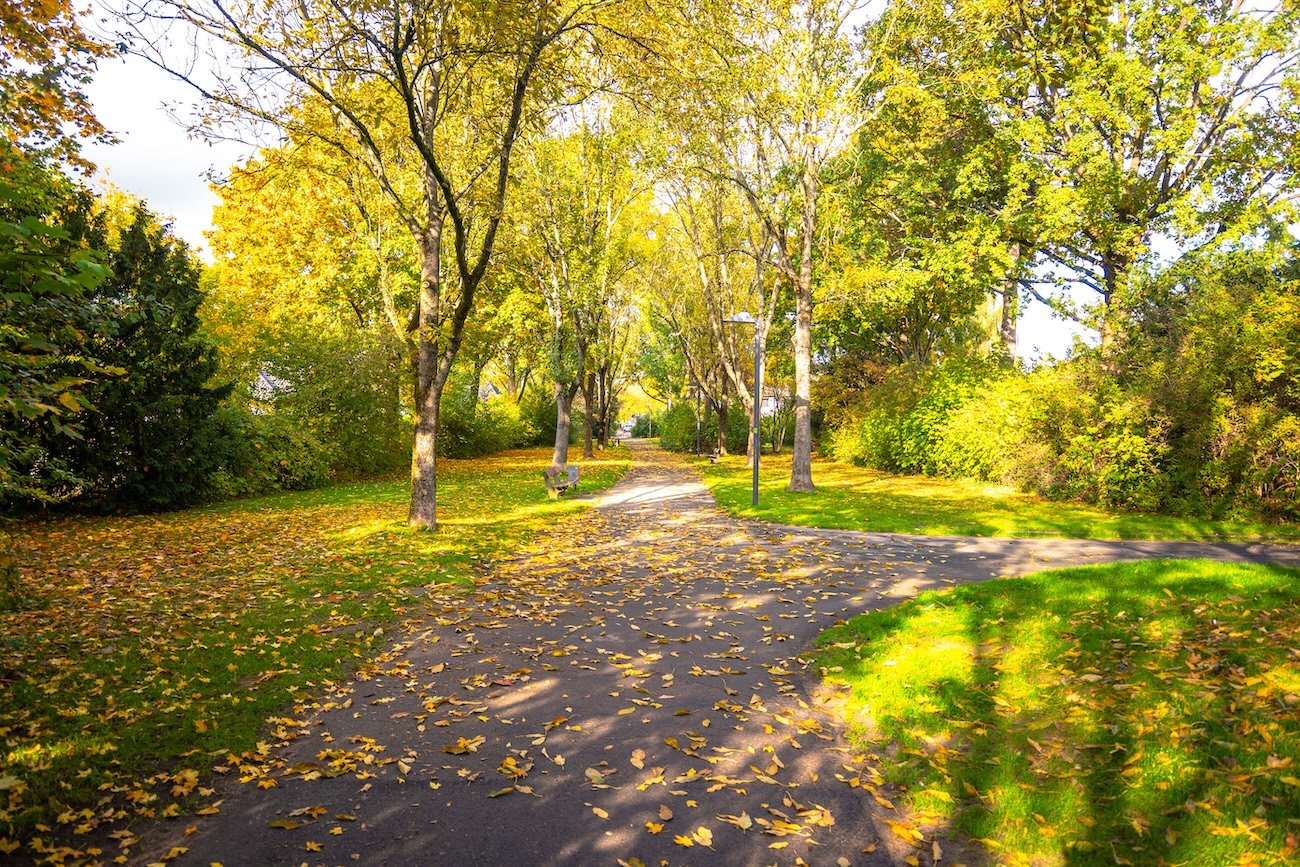 Parks and walking pathways in Airdrie Alberta