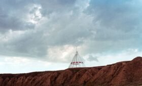 Saamis Tepee in Medicine Hat, the world’s tallest teepee standing 215 feet tall